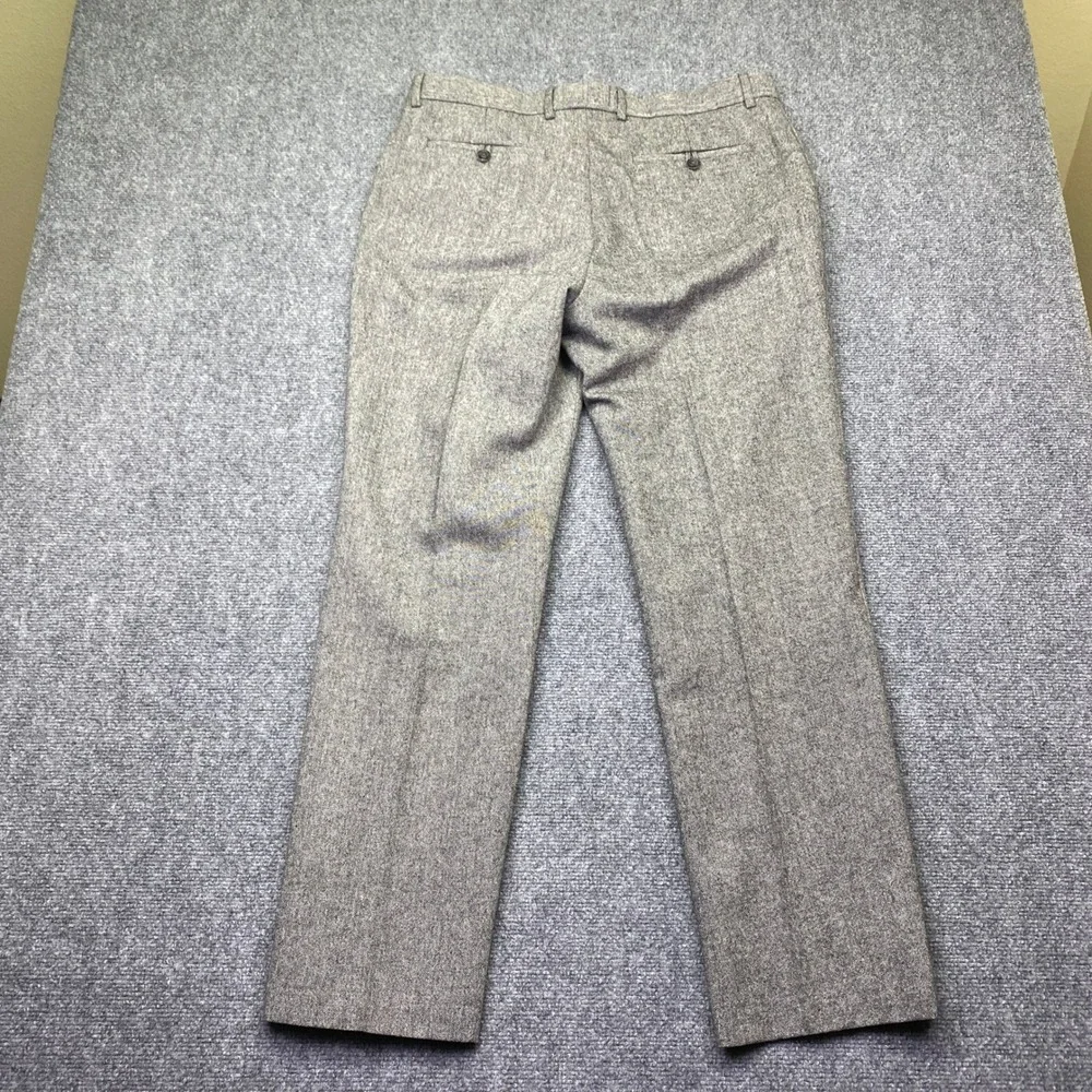 Banana Republic Mens Grey Wool Blend Tailored Slim Fit Dress Pants‎ Sz 36 Preppy